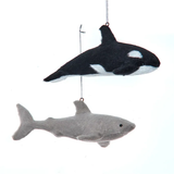 6" Fabric Shark Ornament