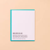 December Birthday Letterpress Birthday Card