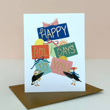 Puffins and Presents Holiday Card