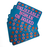 Unlikeable Woman On Board Vinyl Sticker