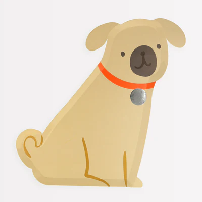 Meri Meri Pug Plates