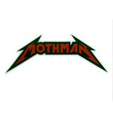 Mothman Metal Logo Sticker