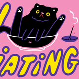 Dissociating Cat Sticker