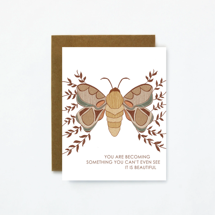 Quiet Lines Friendship/Encouragement Card You Are Becoming