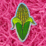Glitter Corn Sticker
