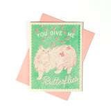 You Give Me Butterflies - Risograph Love/Anniversary Card
