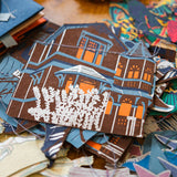Haunted House Sewn Garland