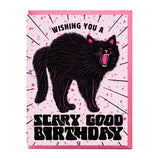 Scary Good Cat Birthday Card