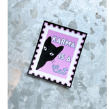 TS Inspired Karma is a Cat Stamp Sticker