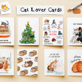Liyana Studio Birthday Card - Book Lover Cat