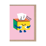 Get Well Soon - Cute - Tissues - Feel Better Soon - Happy