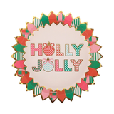 Holly Jolly Holiday Dessert Plates