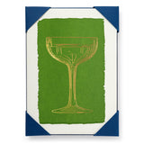 Archivist US Notelet Card Set - Gold Champagne