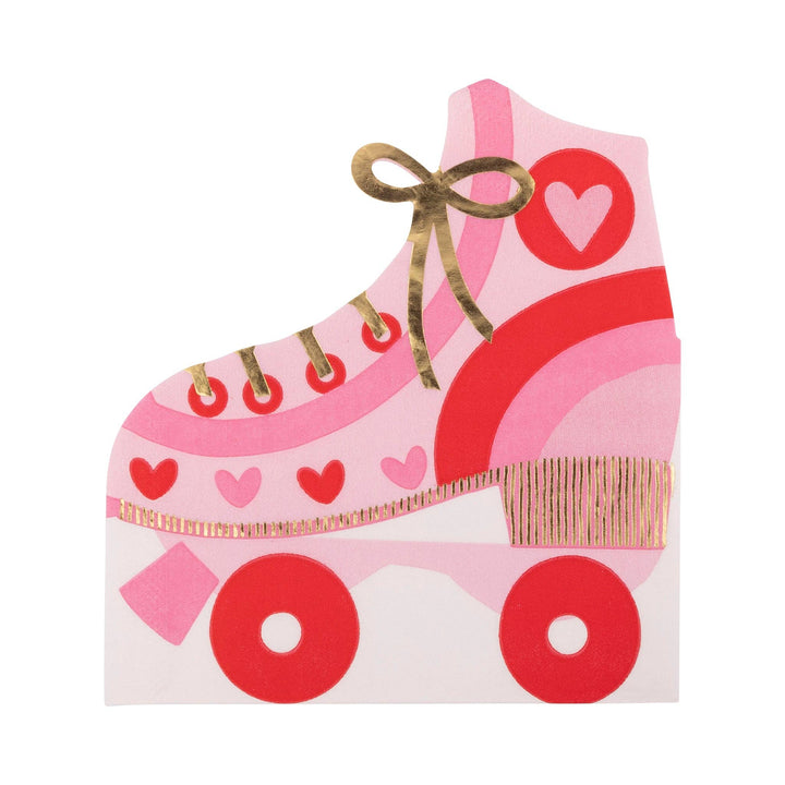 Foil Roller Skate Shaped Guest Napkin