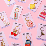 Tomatoes Can Enamel Keychain