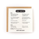 Your Thirties (Are Better Than Your Twenties) Birthday Card