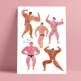 Bodybuilders 8x11 Print