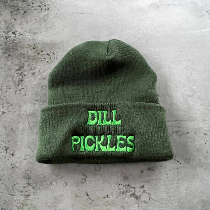 Dill Pickles Knit Beanie Hat