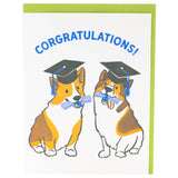 Accomplished Corgis Graduation Card