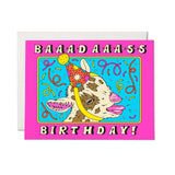 Red Cap Birthday Card Baaaad Ass