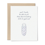 Tiny Hooray Baby Card - Burrito Making Skills