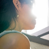 18K Gold Plated Hoops - Lita Safety Pin