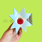 The Peach Fuzz x Chaos Magic Studio - Tomato Quilt Hair Claw