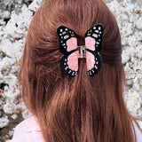 Hand-painted Monarch Butterfly Claw Hair Clip