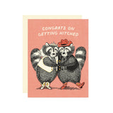 Raccoons Getting Hitched Wedding Card