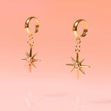 Star Tiny Hoop Earrings