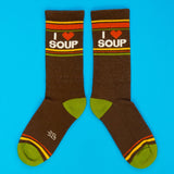 Gumball Poodle 'I ❤️ Soup' Gym Socks