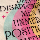 Out of Patience for Deeply Disappointing Men Canvas Tote Bag