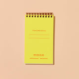 Shrimp Cocktail Letterpress Spiral Pocket Notebook