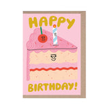 Birthday Card - Cake Slice