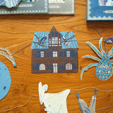 Haunted House Sewn Garland
