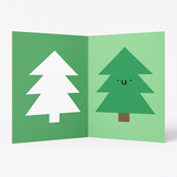Die Cut Christmas Tree Holiday Card