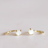 Huggies Earrings - Mother of Pearl / Gold