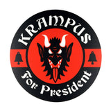 Krampus For President Sticker