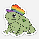 Gay Cowboy Frog Sticker