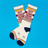 Gumball Poodle Gym Socks 'Hot Guys Read Books'