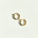 18k Gold Sterling Everyday Hoop