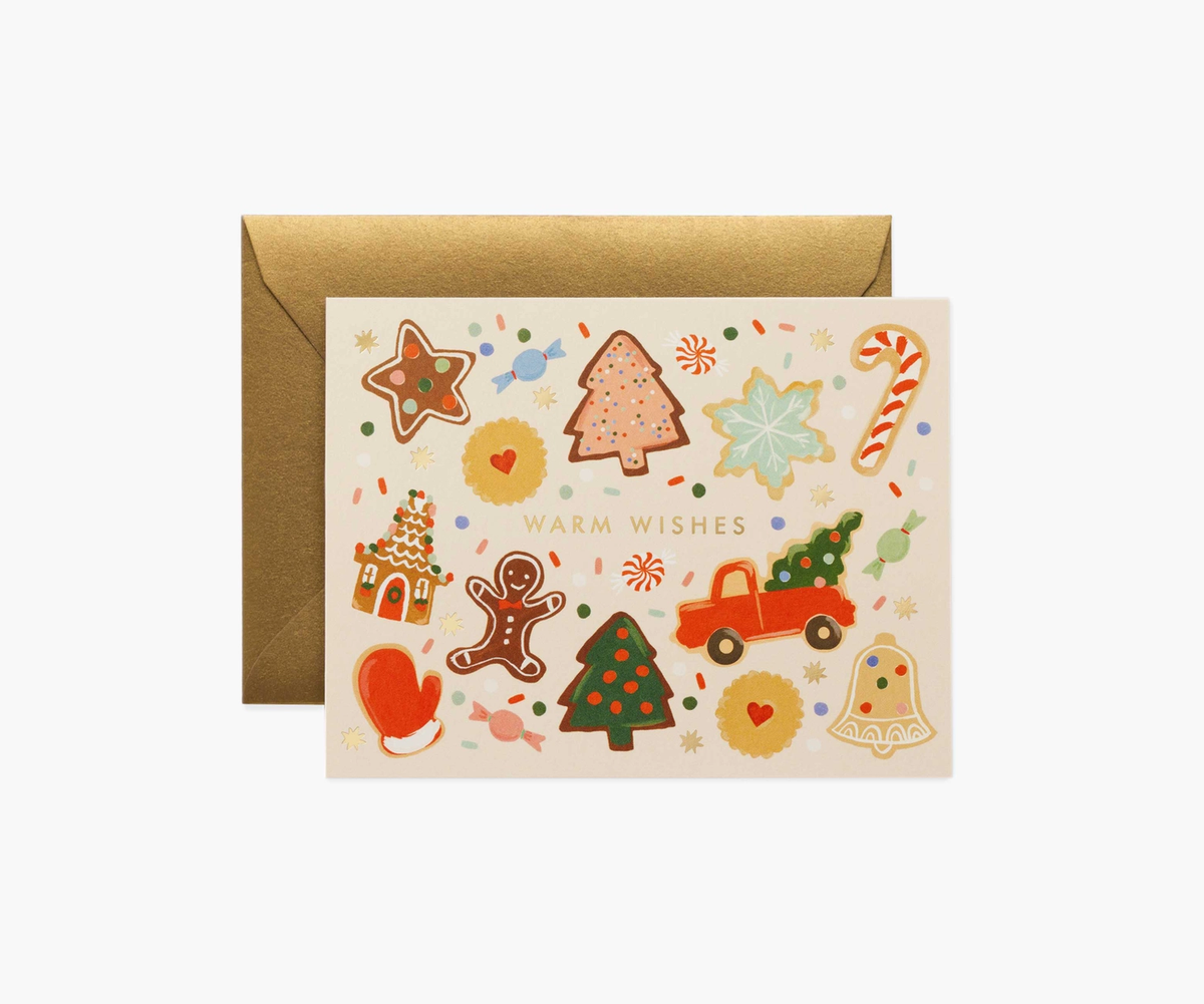 Rifle Christmas Card Holiday Cookies – Wild Cat Gift and Party