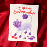 Put on Your Suit Birthday Card