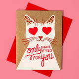 'Only Have Eyes for You' - Risograph Love/Anniversary Card