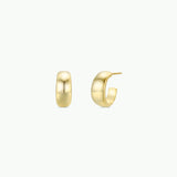 Gold Hoop Earrings - Wide