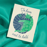 'To Have and to Hold' - Risograph Wedding Card