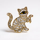 Mummy Cat Enamel Pin