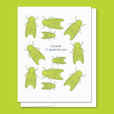 Cicadas - Illustrated Funny Love Card