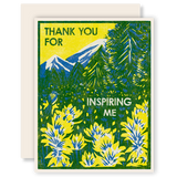 Thank You for Inspiring Me Thank You Card