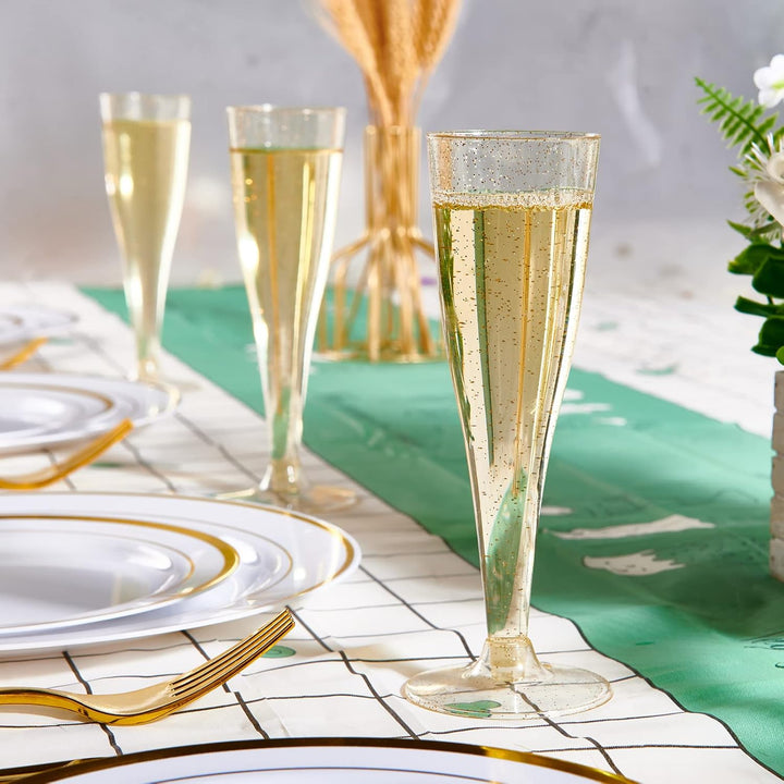 Plastic Champagne Flutes - set of 4